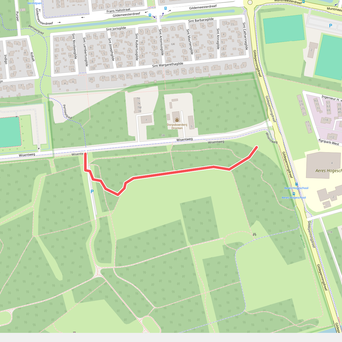 Wandelroute Educatiepad Wisentbos