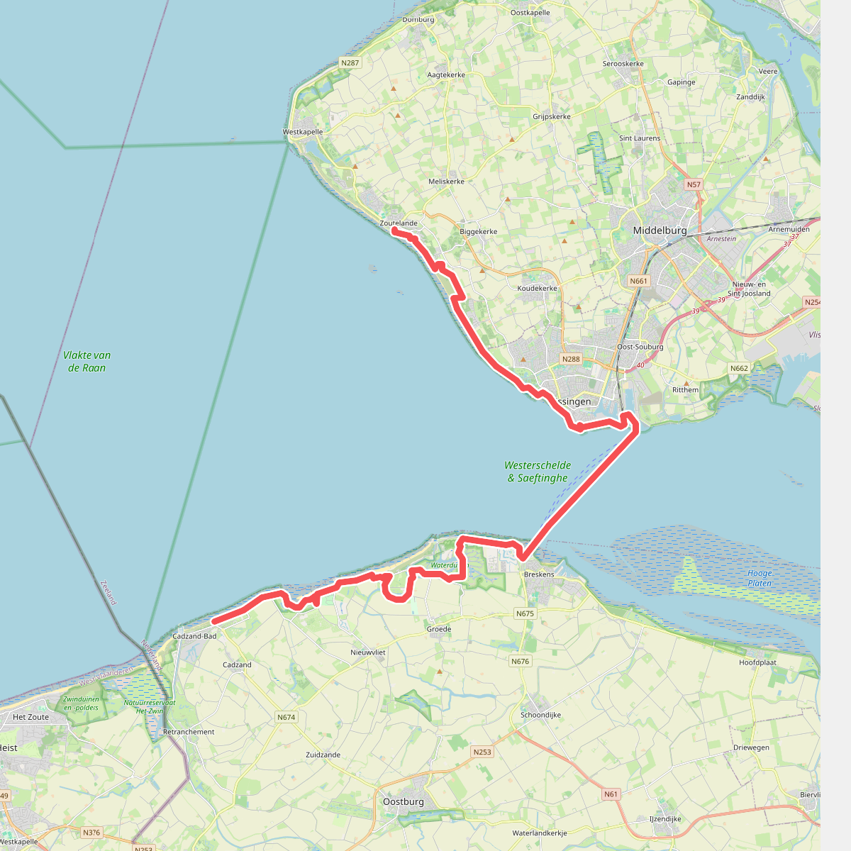 Cadzand-Bad - Zoutelande · Nederlands Kustpad 1 etappe 2