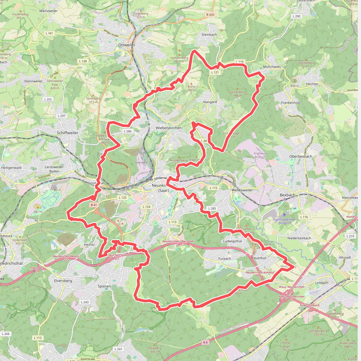 NK-Weg rund um Neunkirchen