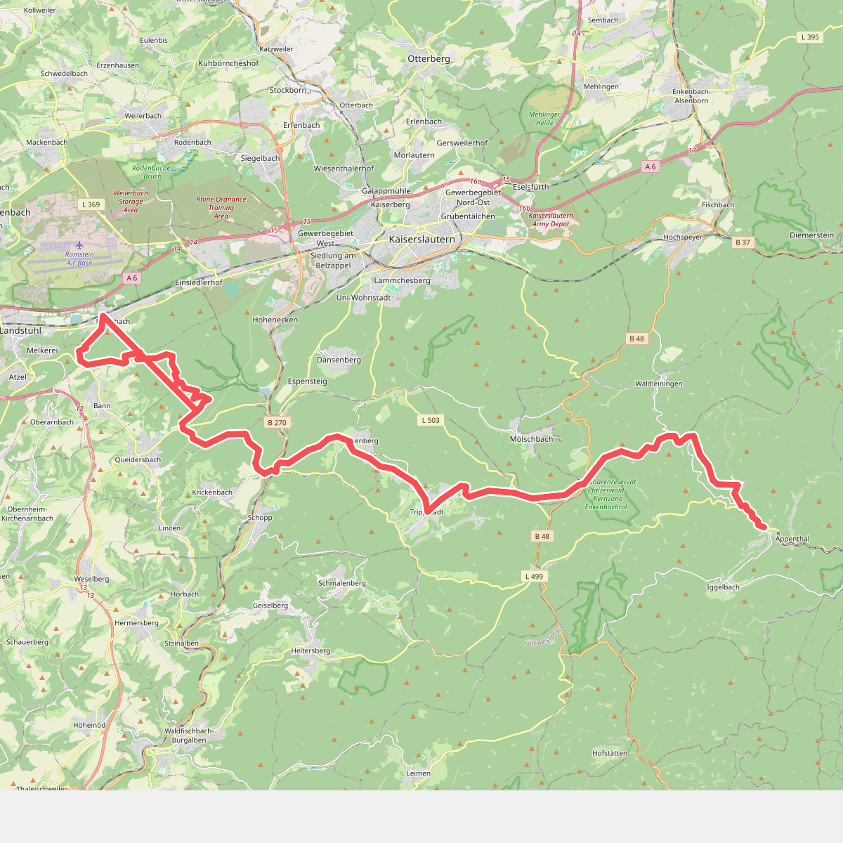 Pfälzerwald Gelb-Blauer Balken