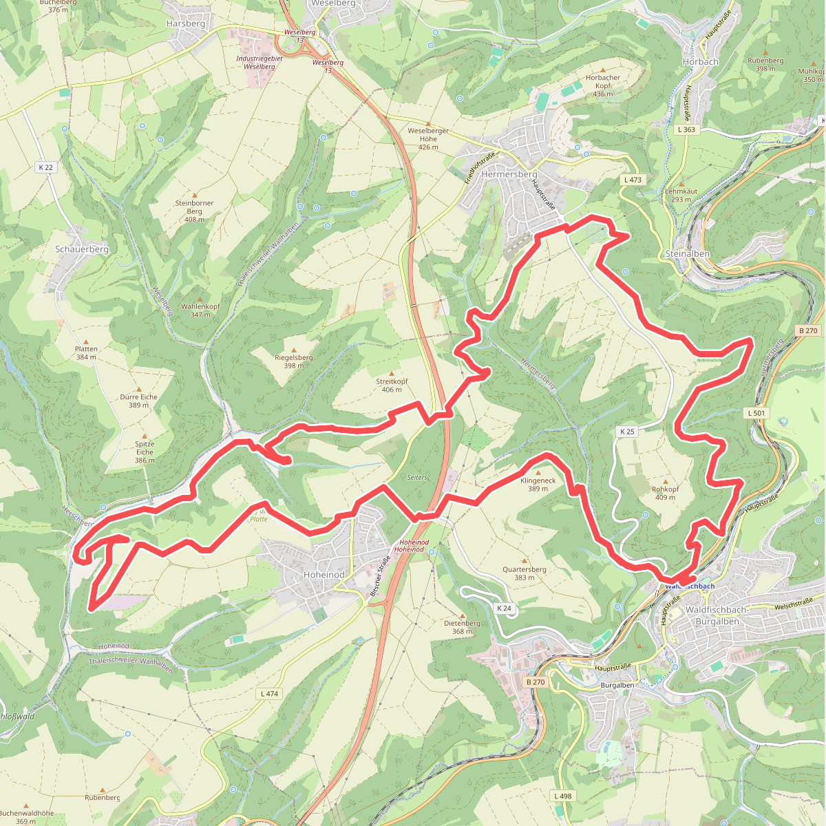 Sickinger Höhenweg