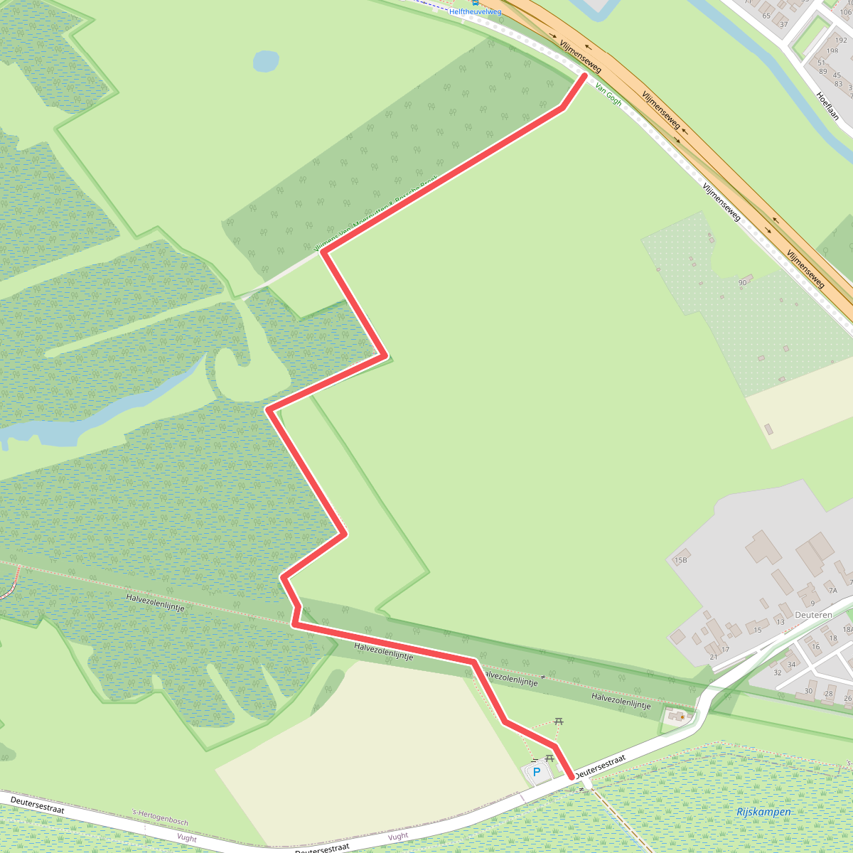 Wandelroute Gementroute Moerputten