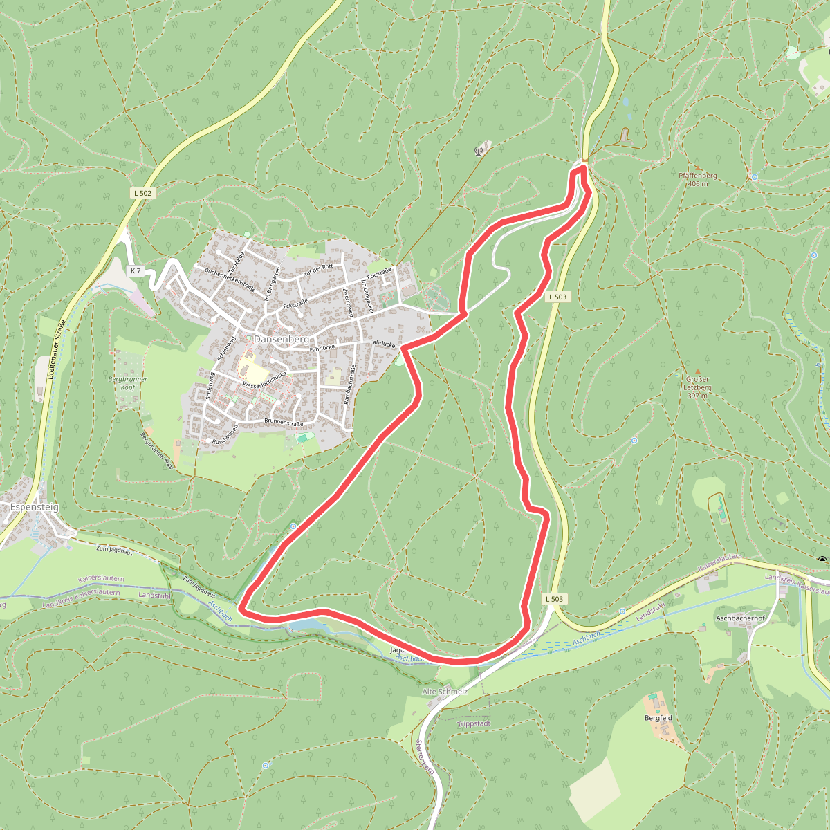 Wanderweg Dansenberg 1