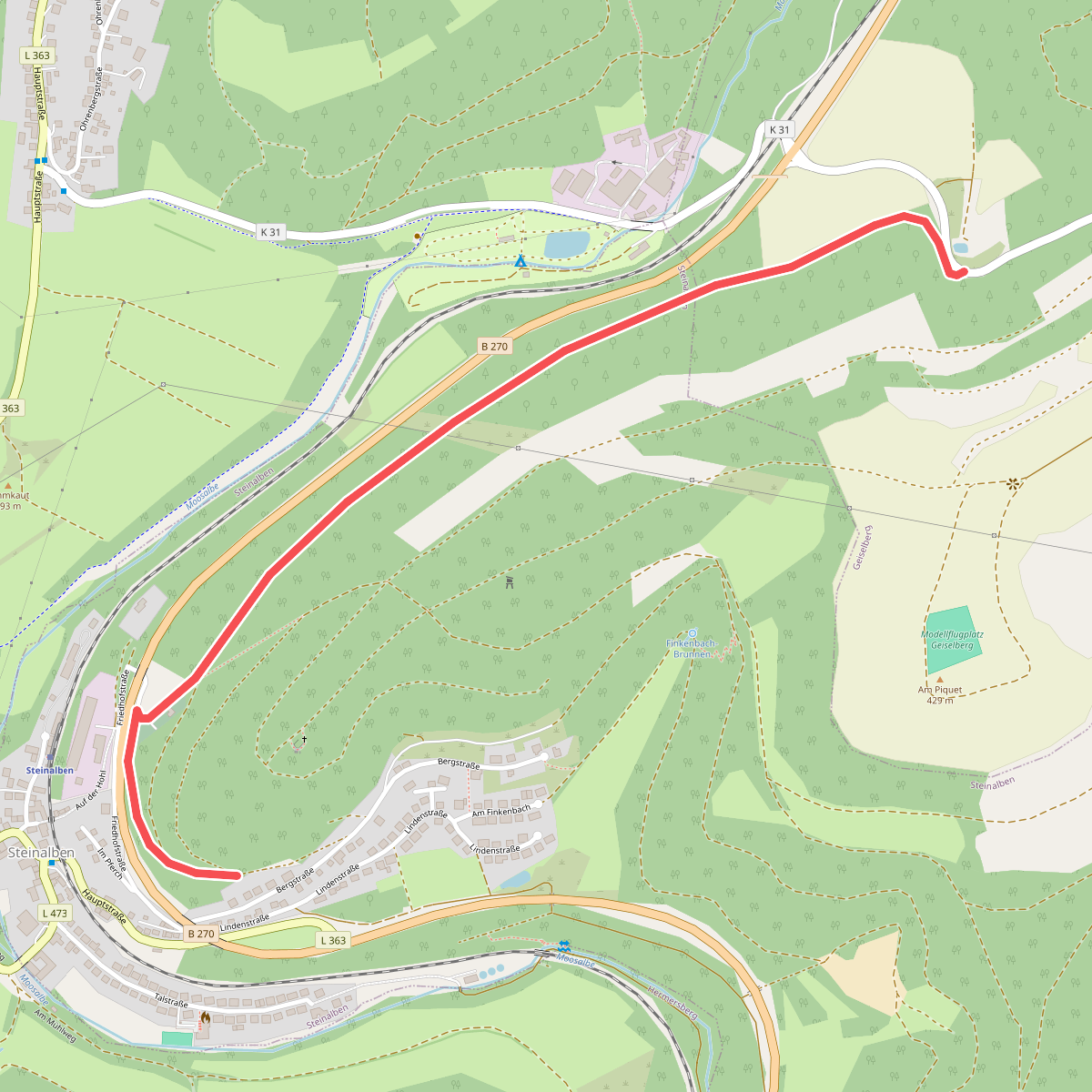 Wanderweg Steinalben 1