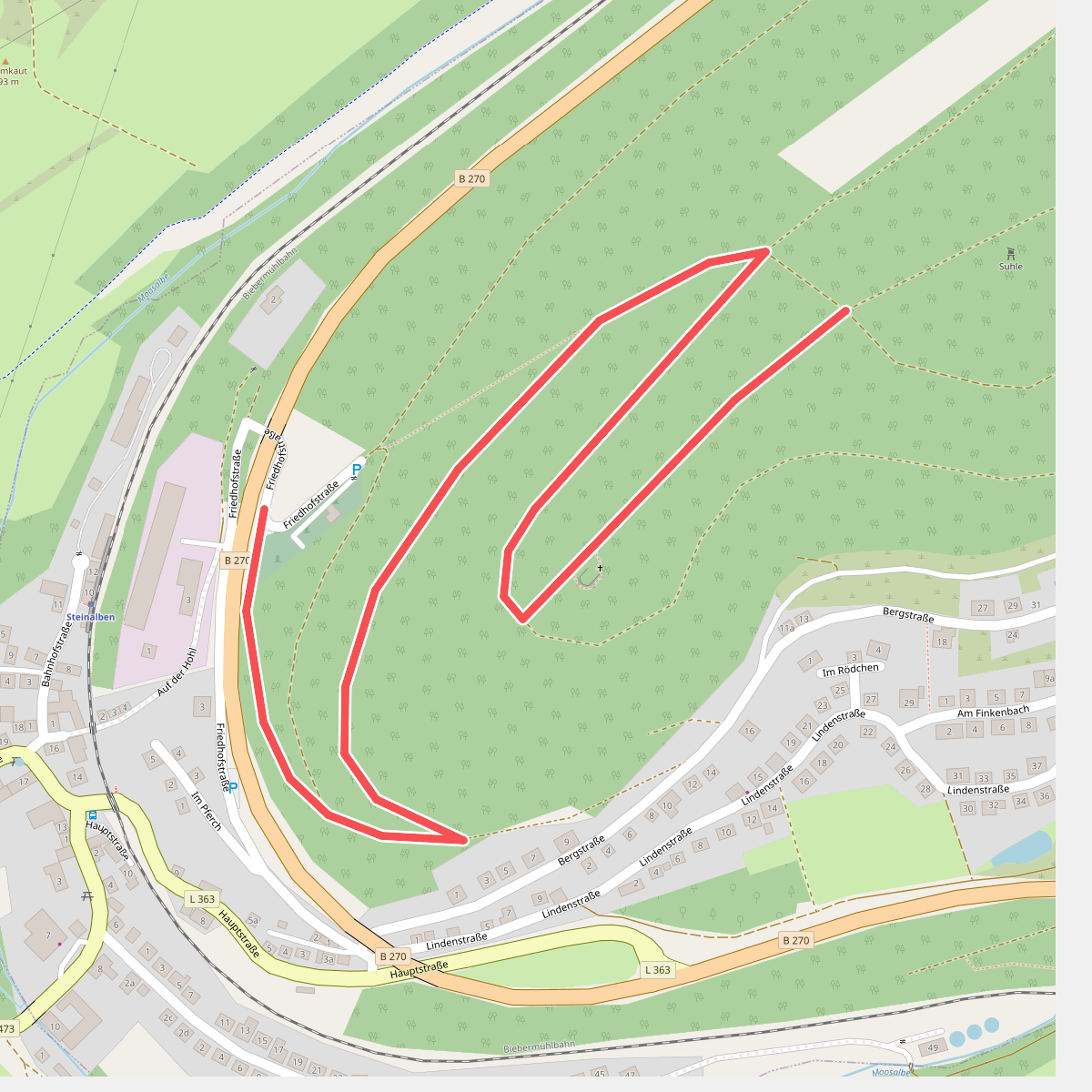 Wanderweg Steinalben 2