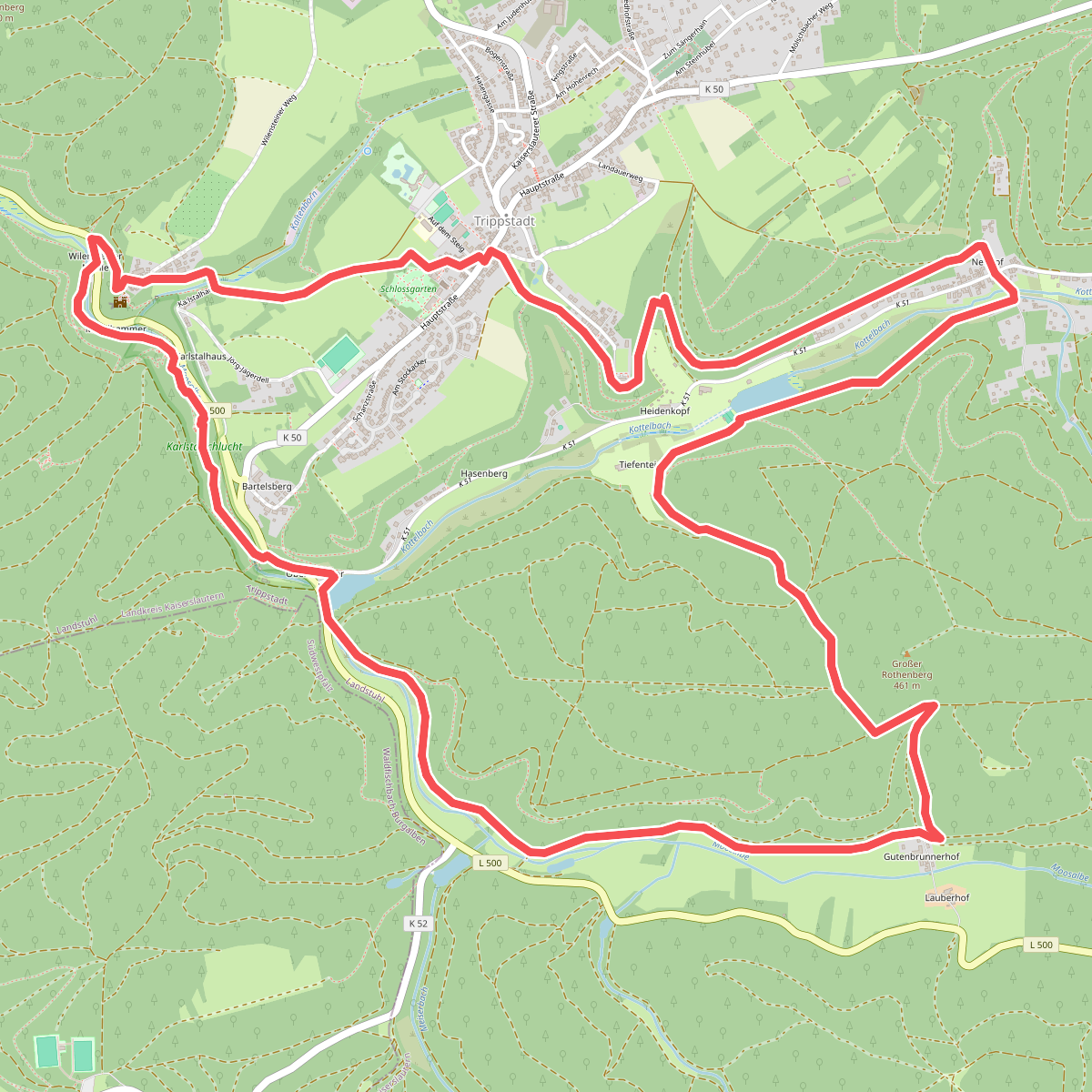 Wanderweg Trippstadt 4: Karlstalrundweg