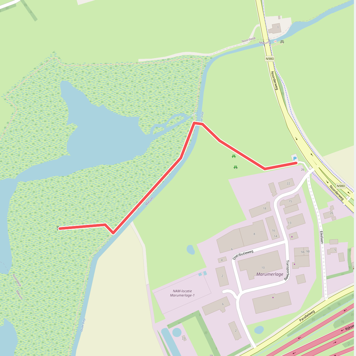 Wandelroute Marumerlage