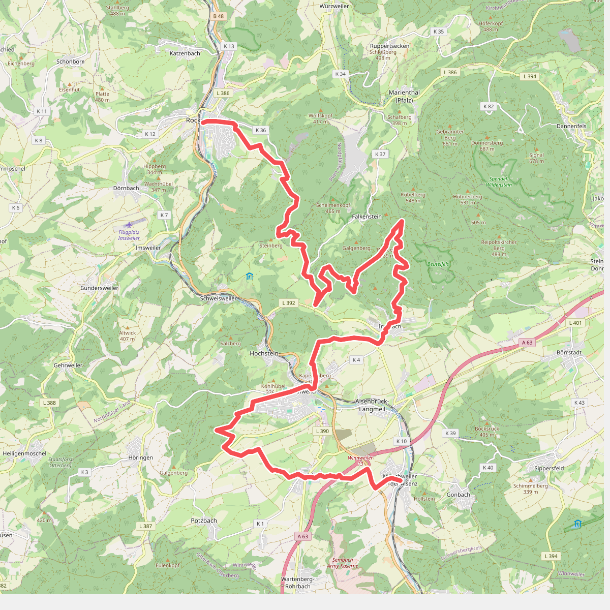 Pfälzerwald Blauer Punkt