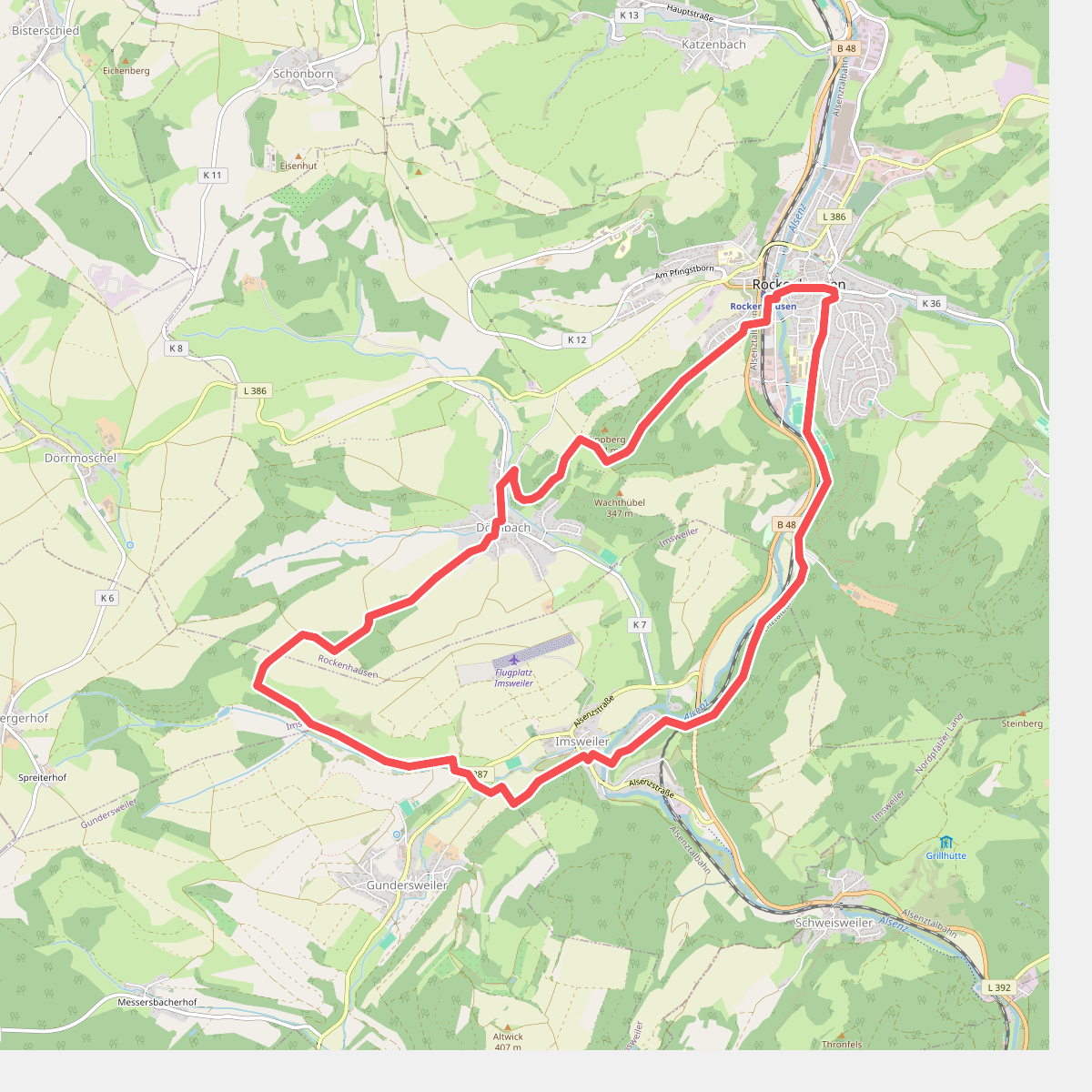 Rundwanderweg Rockenhausen: Rund um den Wachthübel