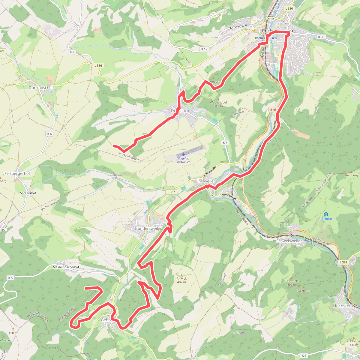 Rundwanderweg Rockenhausen: Vier-Bäche-Weg