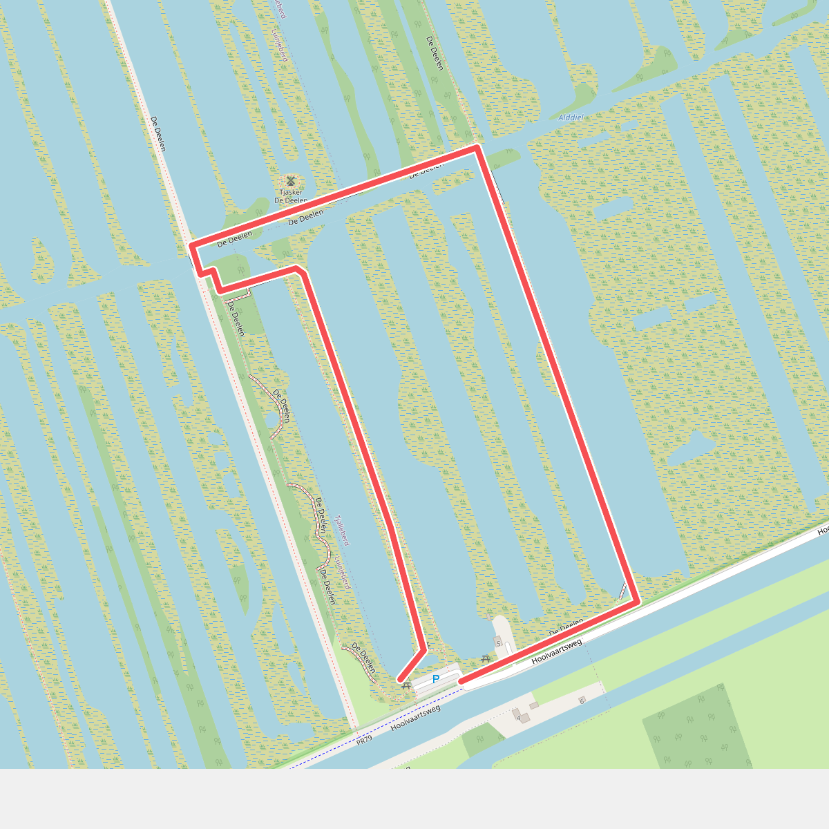 Wandelroute De Deelen (blauw)