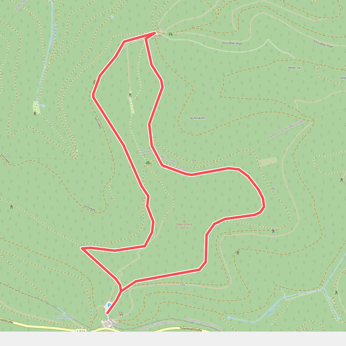 Rundwanderweg 4 Totenkopf