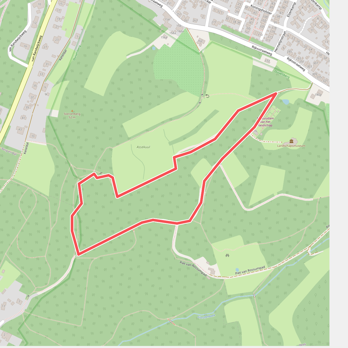 Wandelroute Beek