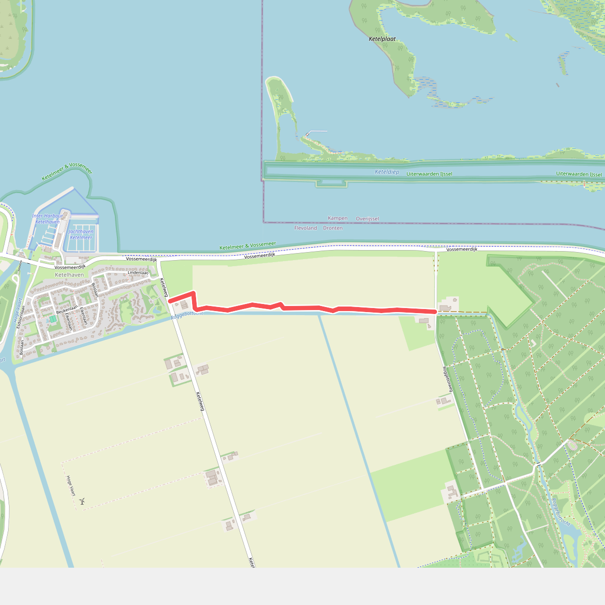 Wandelroute Roggebotveldpad