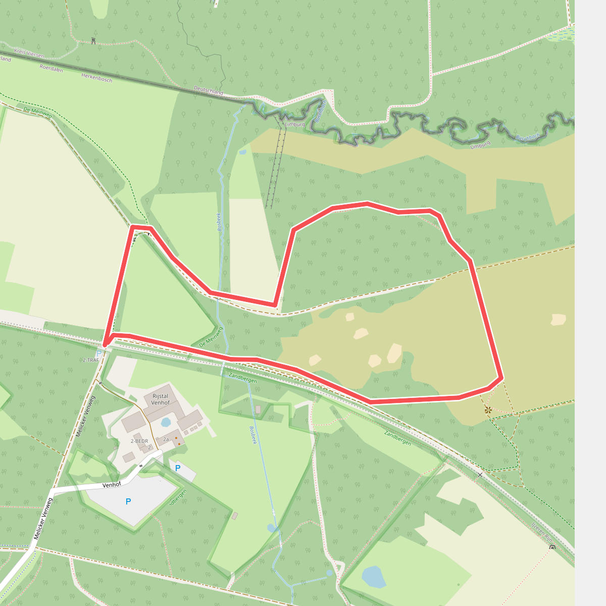 Wandelroute familiepad Meinweg