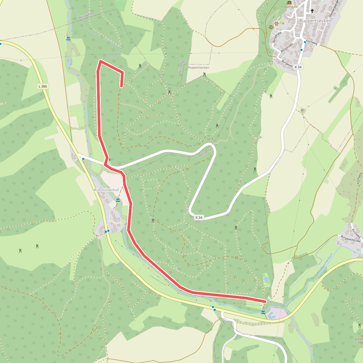 Rundwanderweg Ruppertsecken - Burgenweg