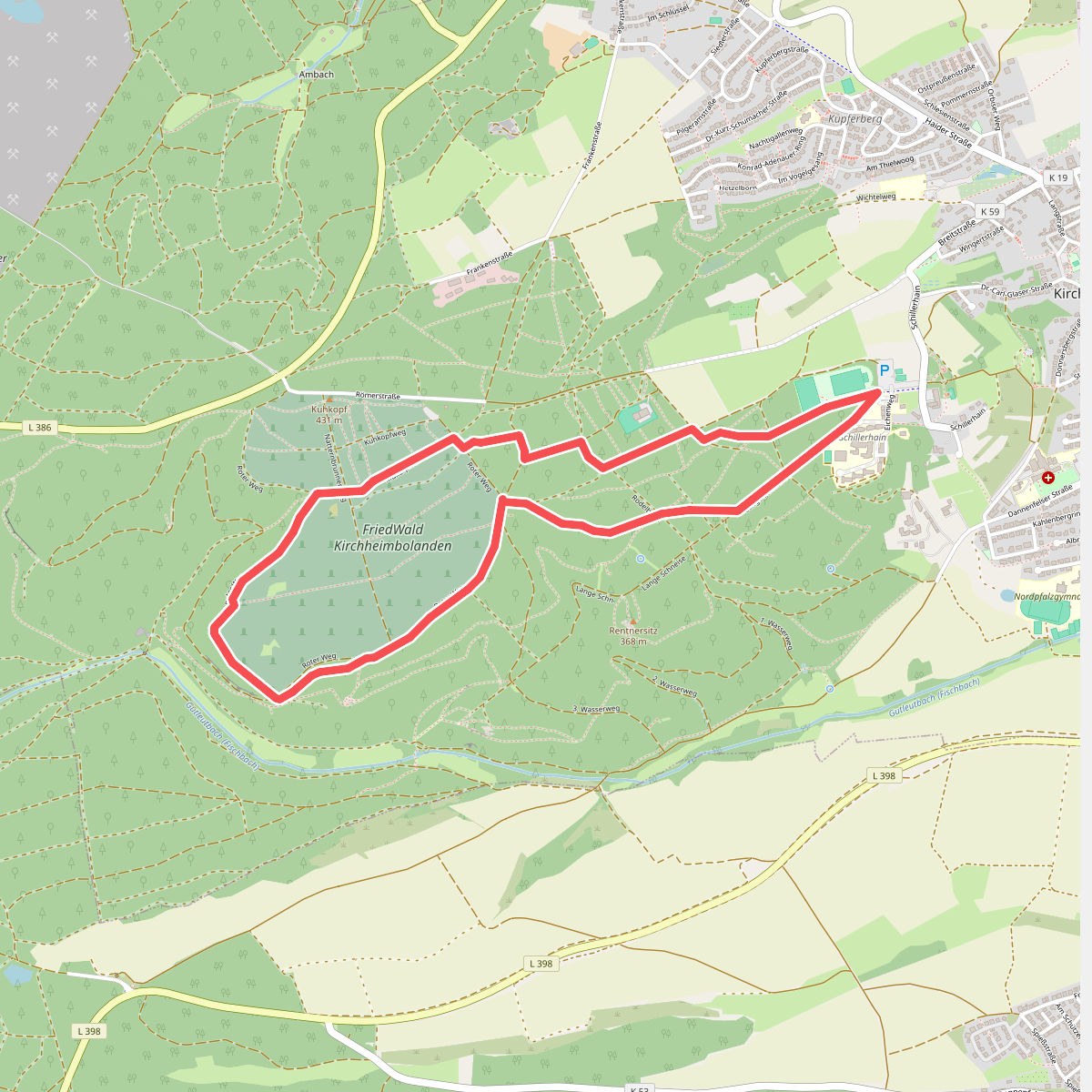 Kirchheim-Bolanden Rundwanderweg Nr. 8