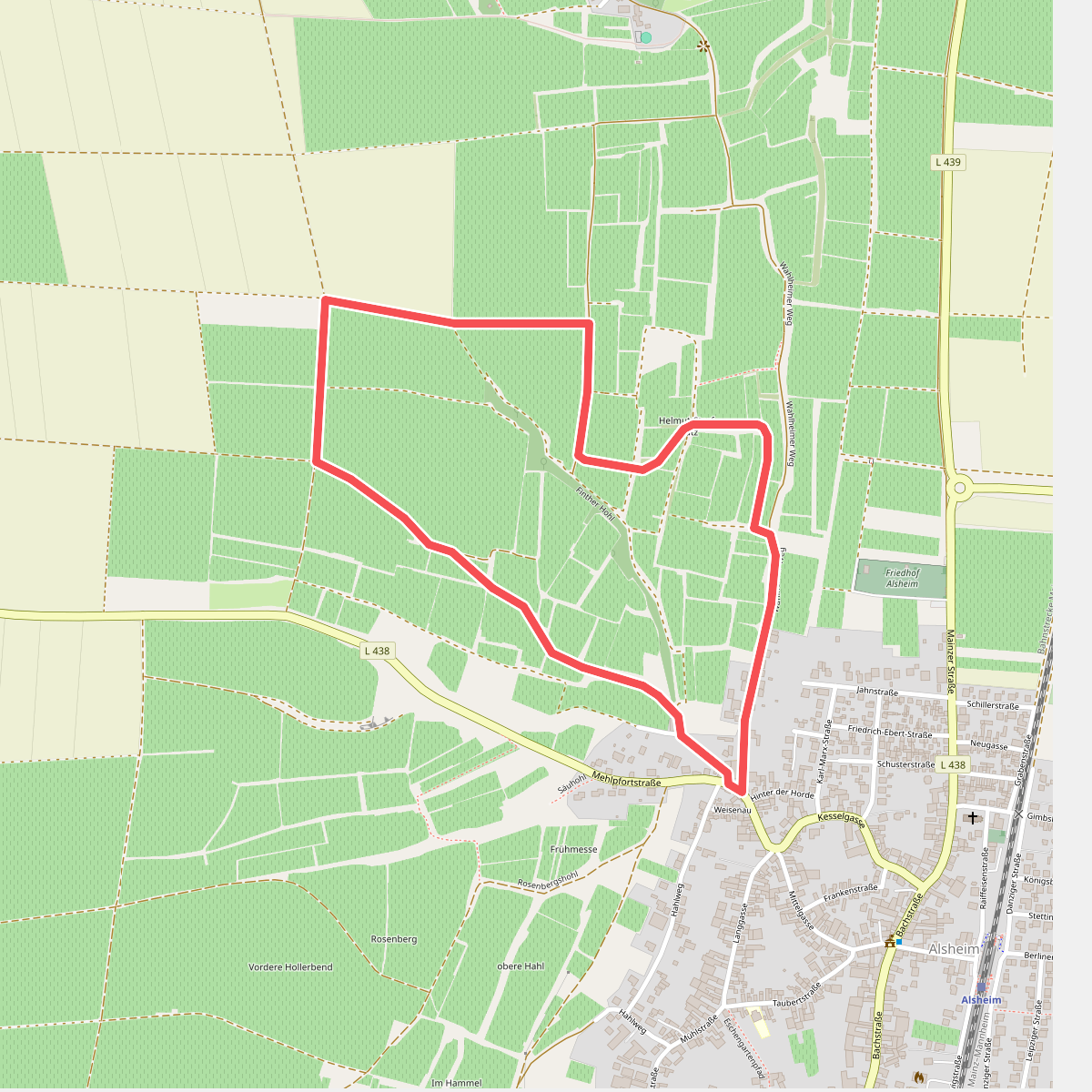 Alsheim 3: Münzelhohlweg