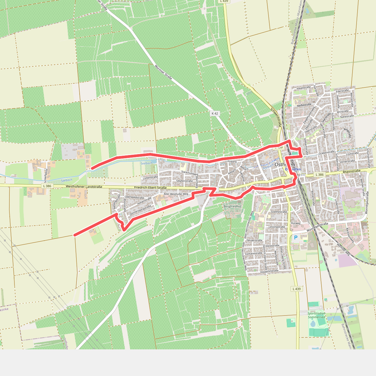 Pilgerweg "Ortschleife Osthofen"