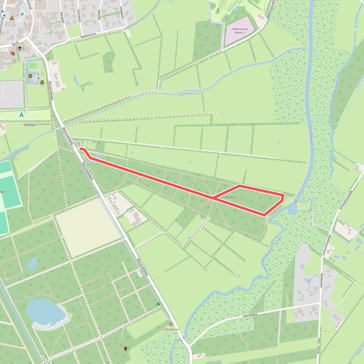 Scootmobielroute Landgoed Mensinge