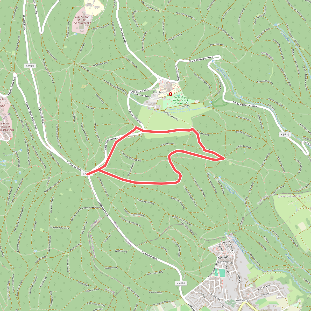 Rundwanderweg Drei Eichen 7: Stephanshütten-Weg