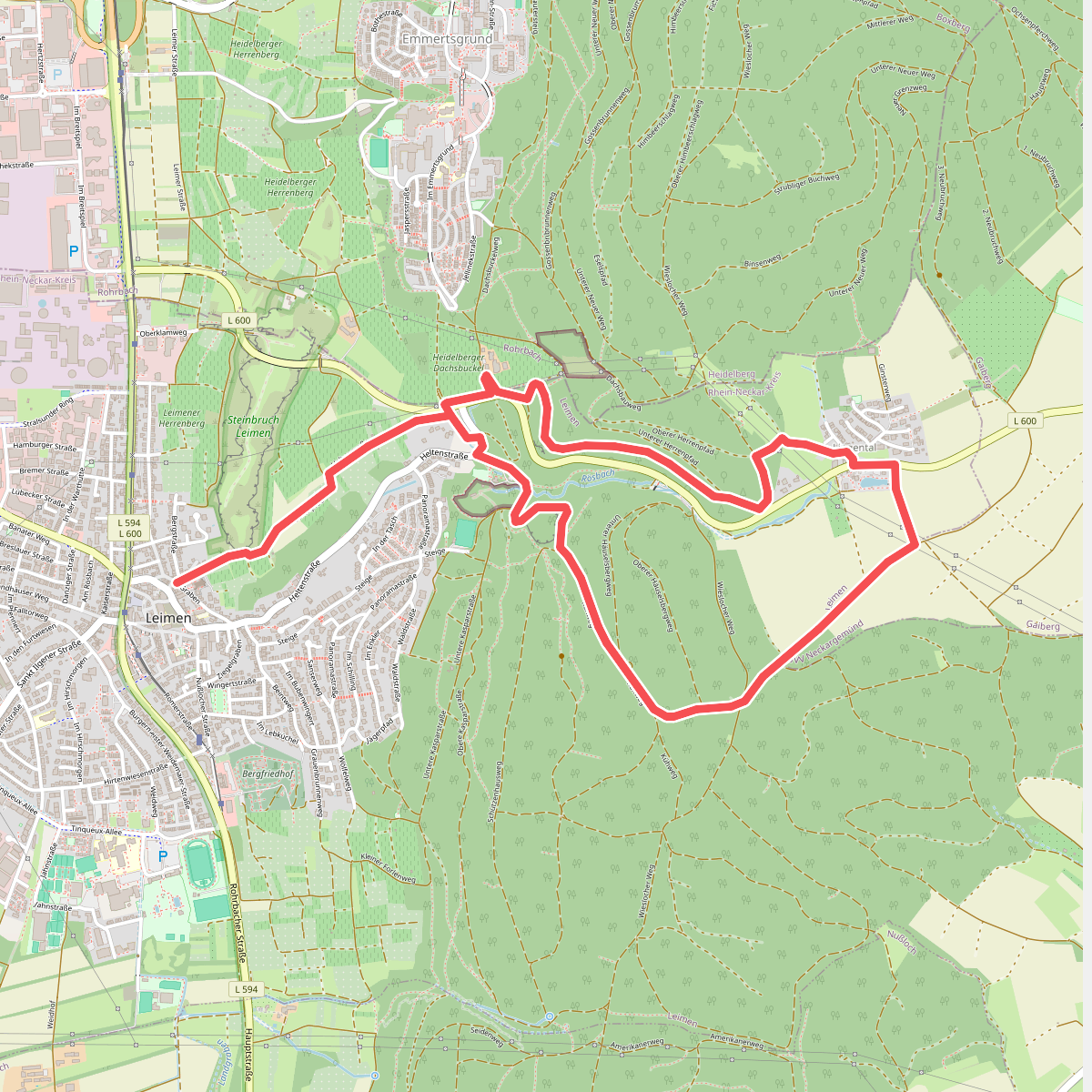 Rundwanderweg Leimen 4: Lingentaler Weg