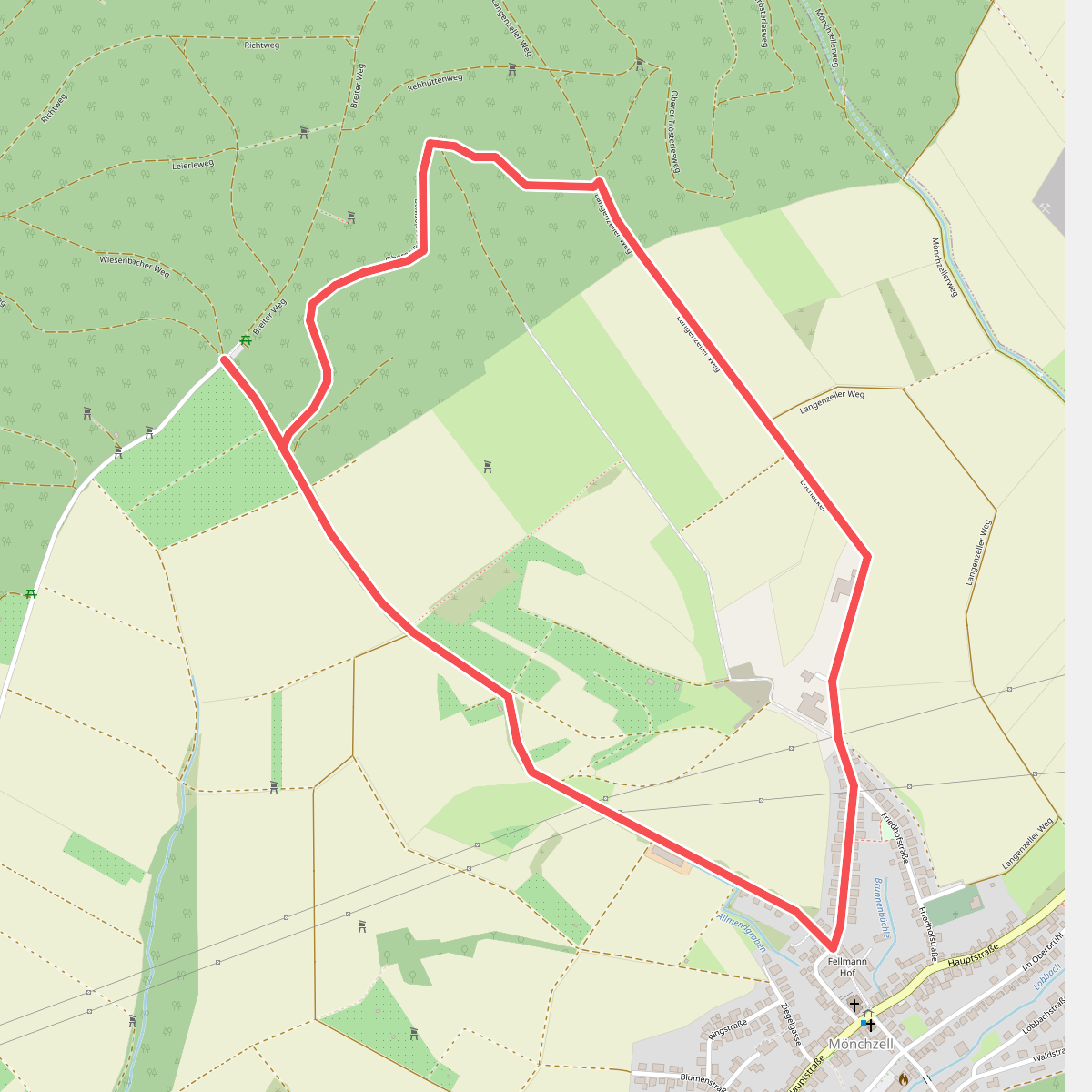 Rundwanderweg Meckesheim Salzberg 5: Mönchzell-Weg