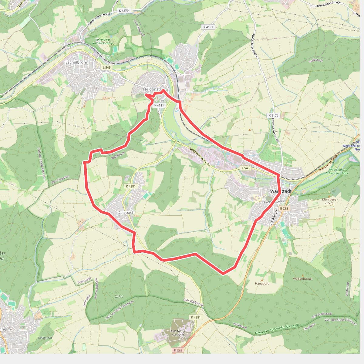 Rundwanderweg Waibstadt 3: Neidenstein-Weg