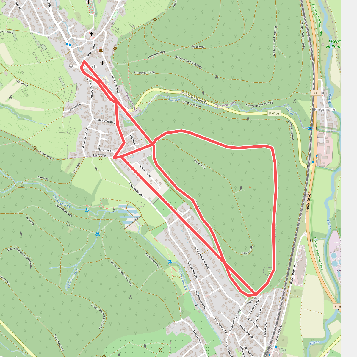 Rundwanderweg Waldhilsbach 11 - Bammertsberg-Weg