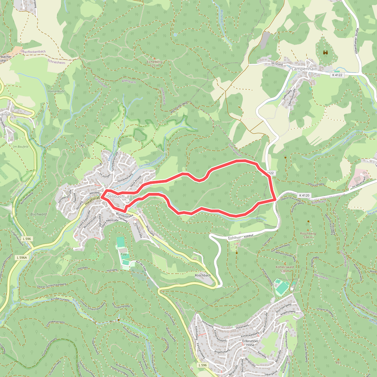 Rundwanderweg Altenbach 1: Hirtenstein-Weg