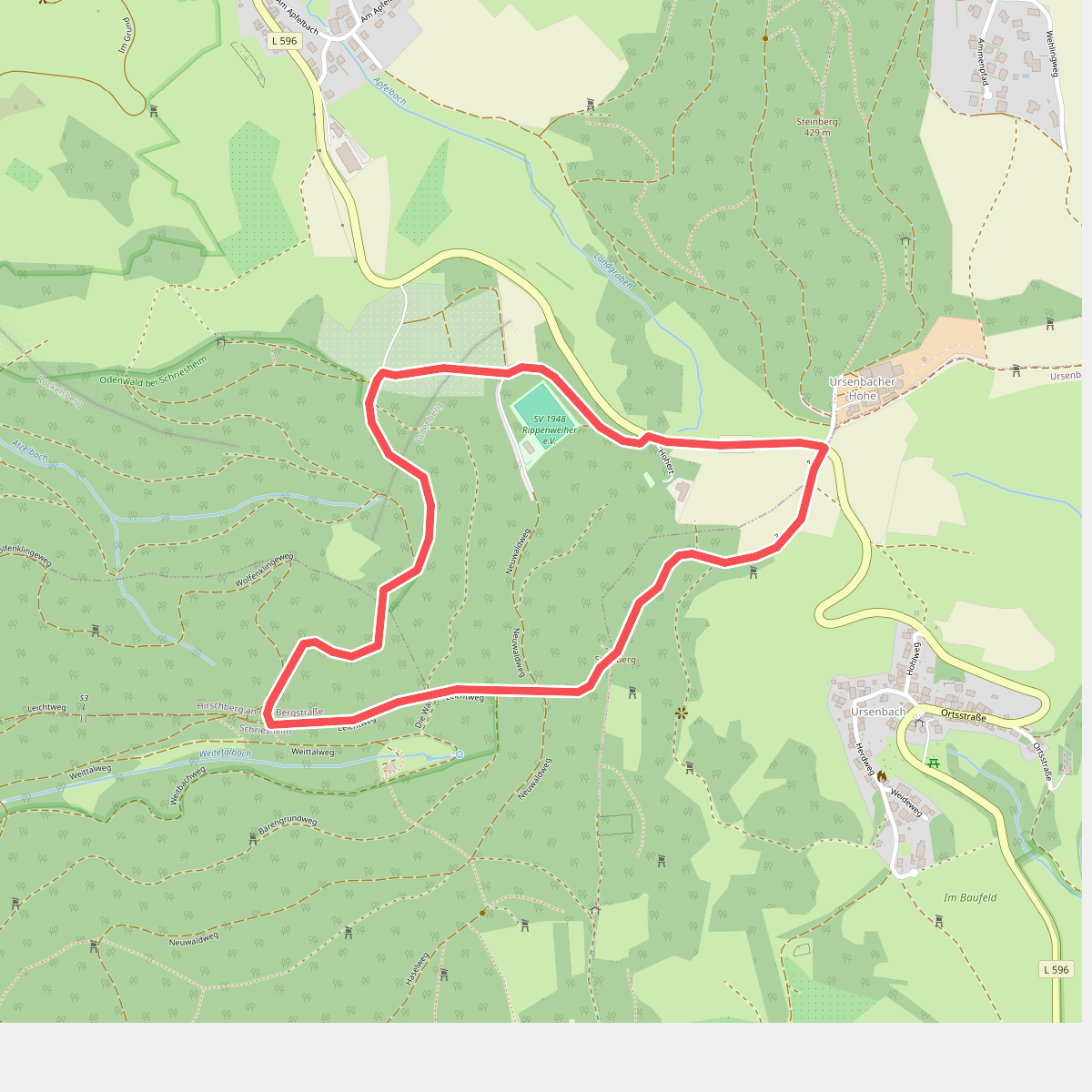 Rundwanderweg Röckelsberg 2: Südlicher Steinberg-Weg
