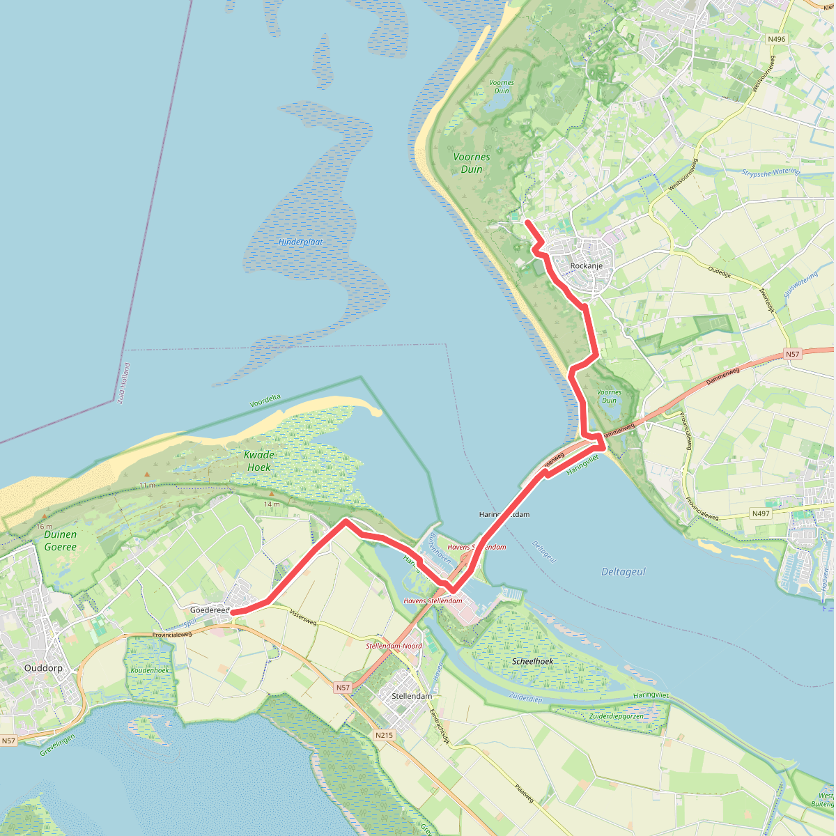 Goedereede - Rockanje · Nederlands Kustpad 1 etappe 8