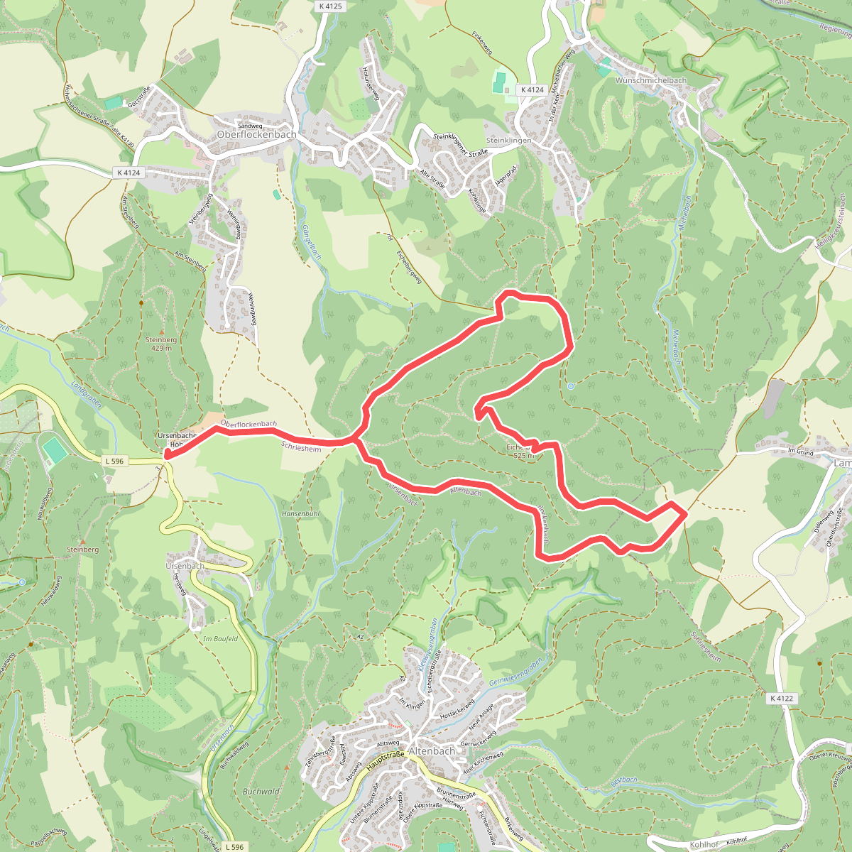 Rundwanderweg Ursenbacher Höhe 6: Eichelberg-Weg