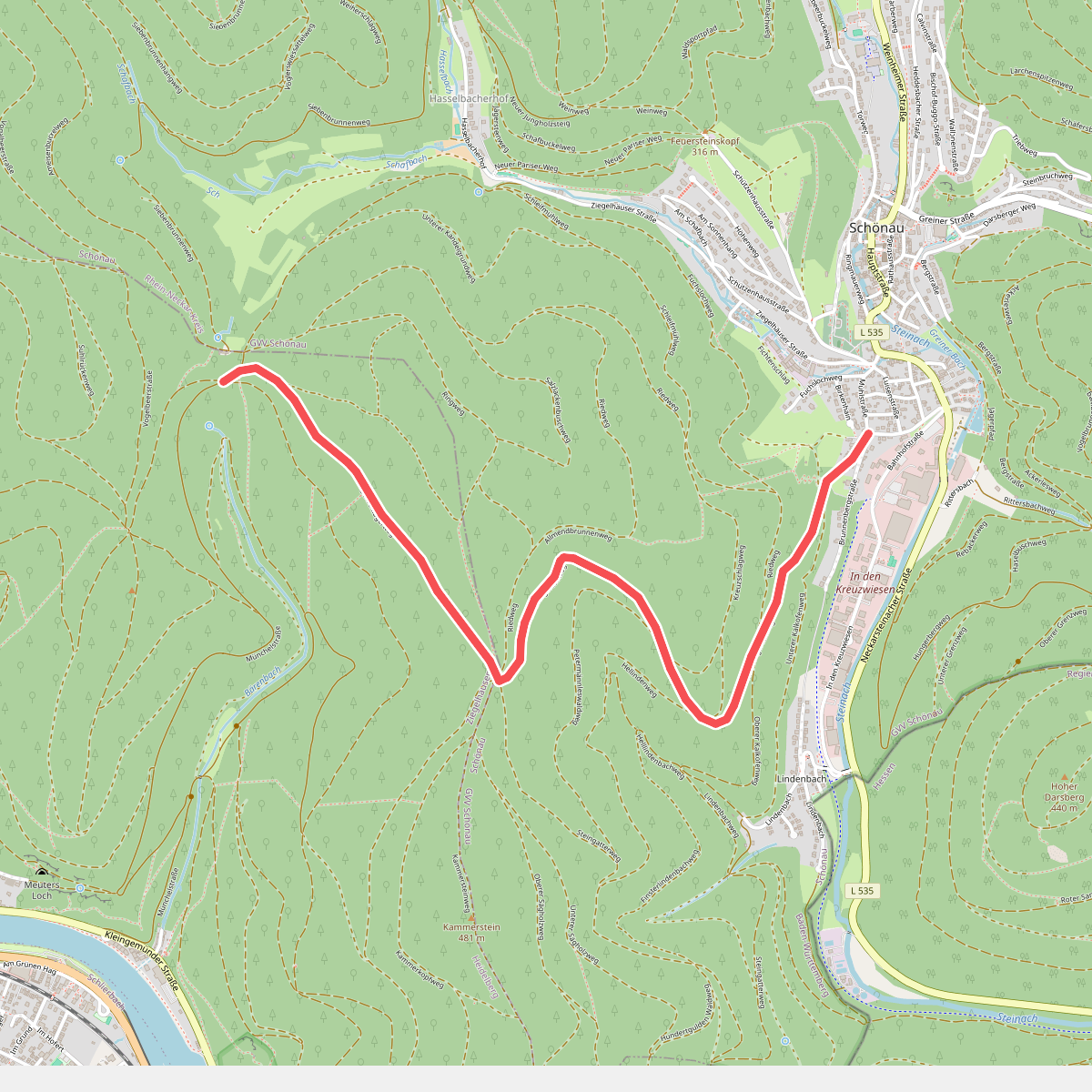 Rundwanderweg Schönau 3: Lärchengarten-Weg