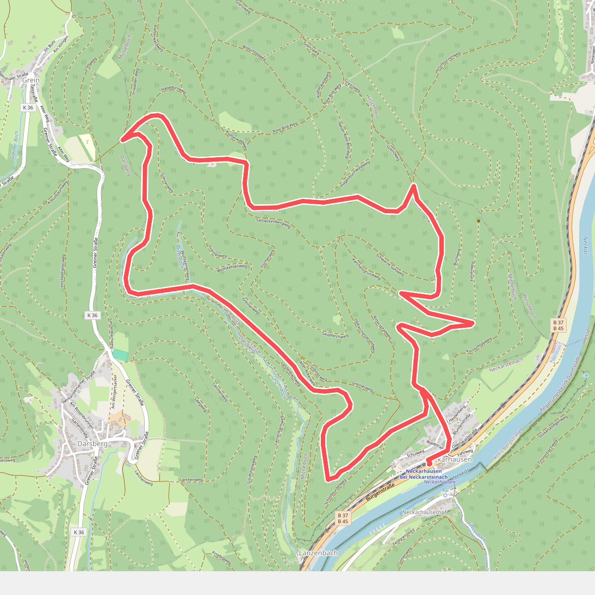 Rundwanderweg Neckarhausen 1: Michelbuch-Weg