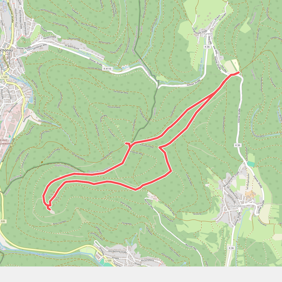 Rundwanderweg Neckarsteinach Kreuzschlag 4: Felsenmeer-Weg