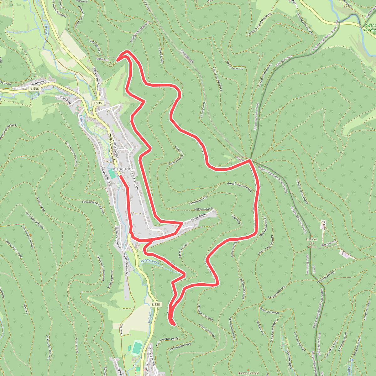 Rundwanderweg Schönau 6: Bäckermädel-Weg