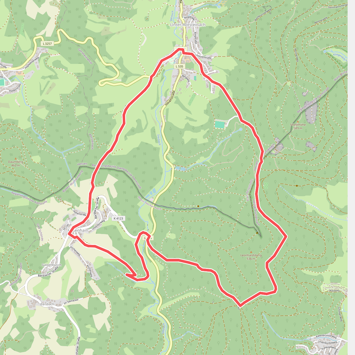 Rundwanderweg Abtsteinach 10: Leonhardsberg-Weg