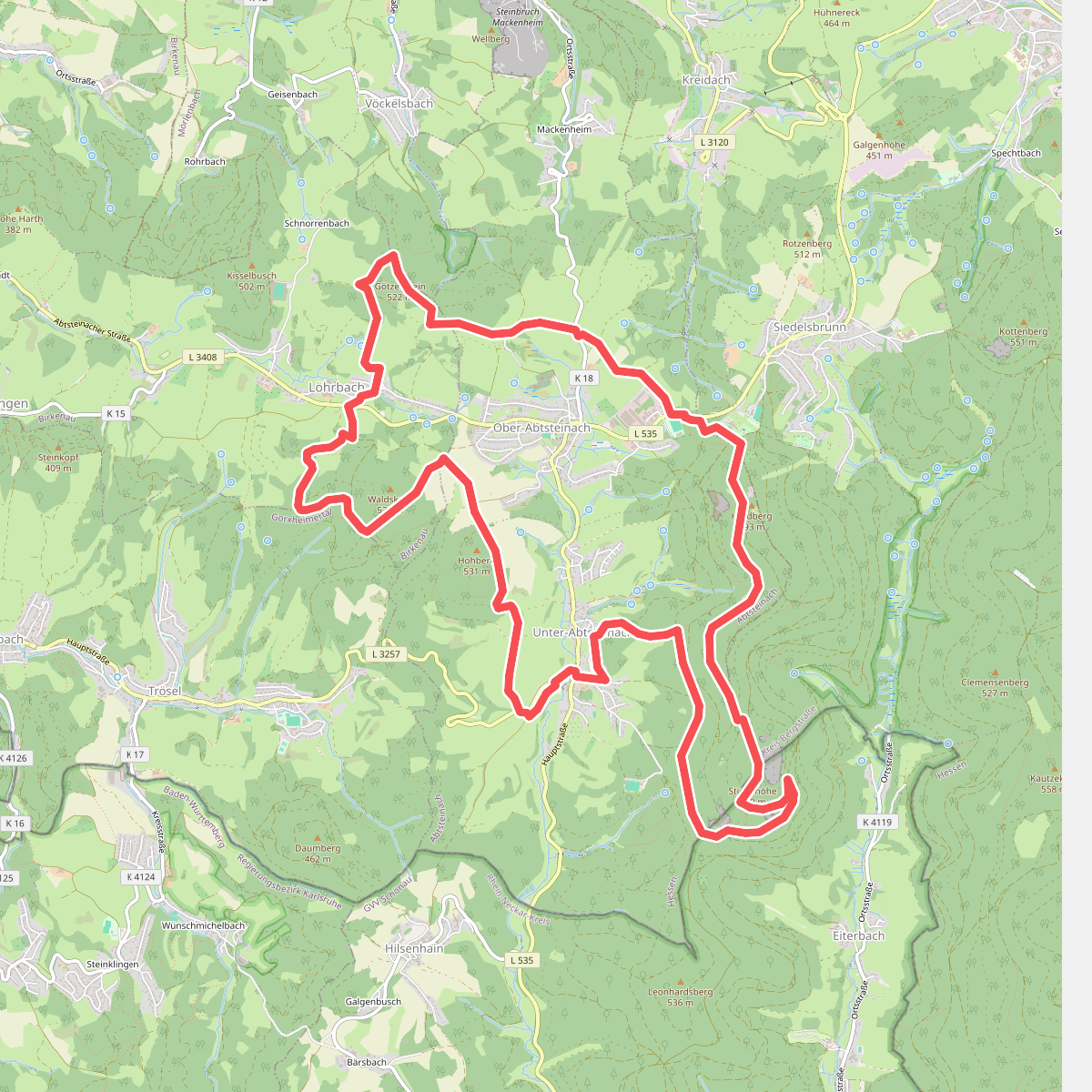 Rundwanderweg Abtsteinach 1: Panoramaweg Abtsteinach
