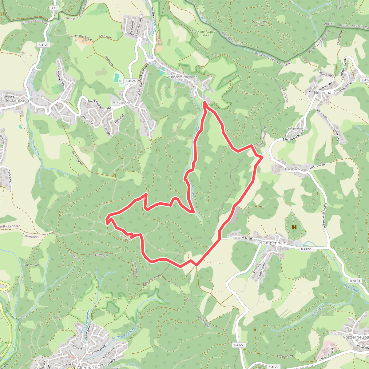 Rundwanderweg Bärsbacher Weg 2: Eichelberg-Weg