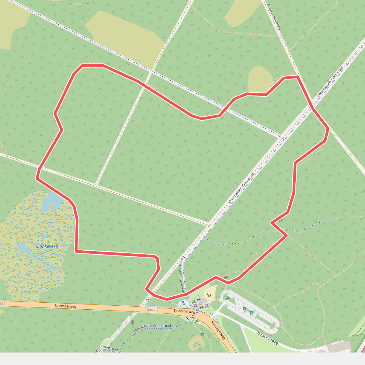 Wandelroute familiepad Dwingelderveld