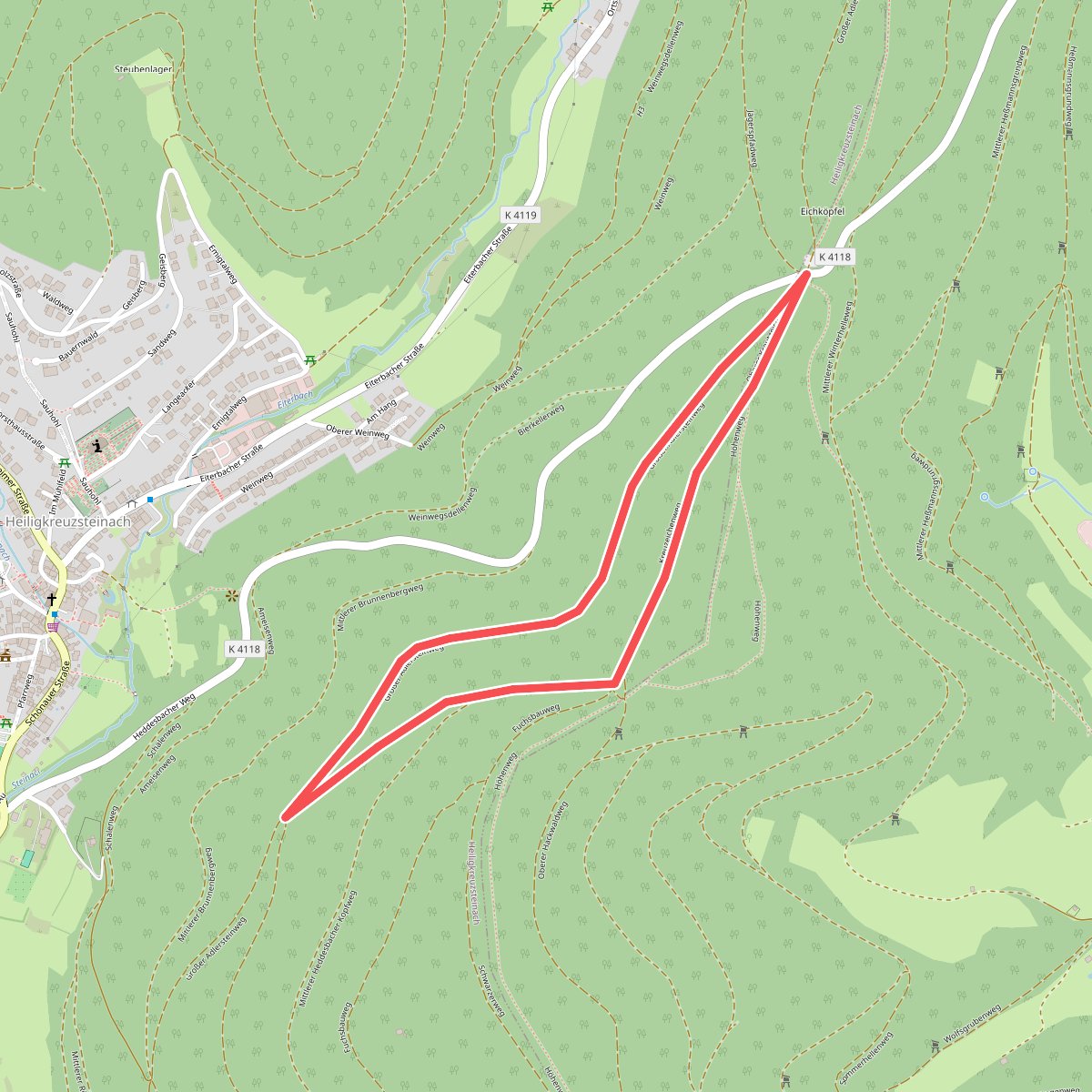 Rundwanderweg Heiligkreuzsteinach Eichköpfel 1