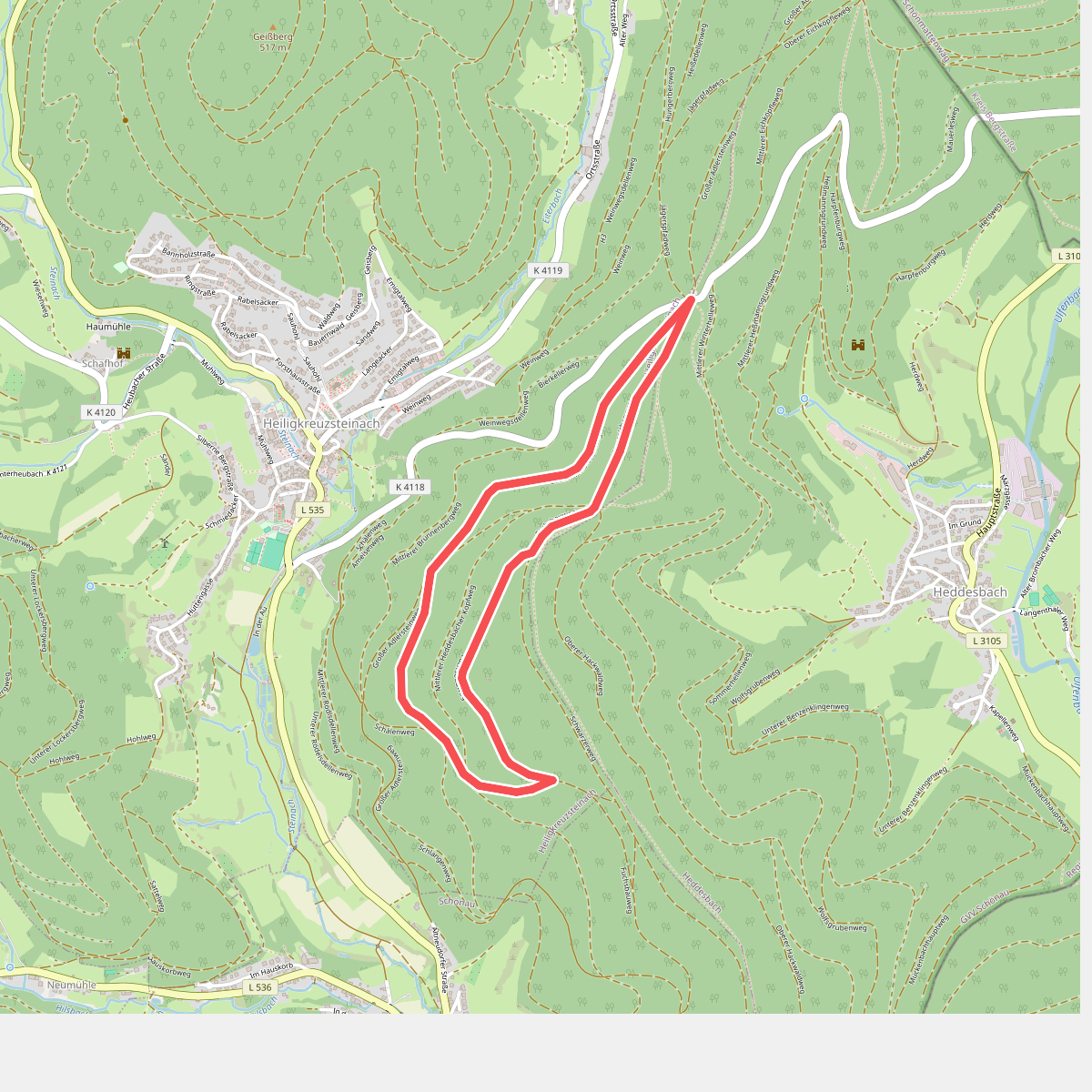 Rundwanderweg Heiligkreuzsteinach Eichköpfel 2