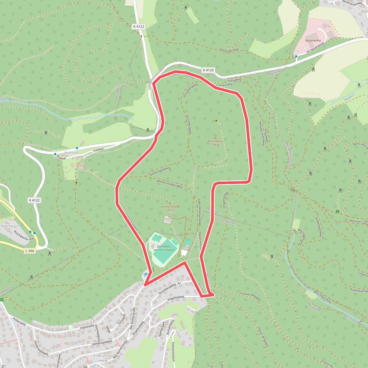 Rundwanderweg Wilhelmsfeld 1: Röschberg-Weg