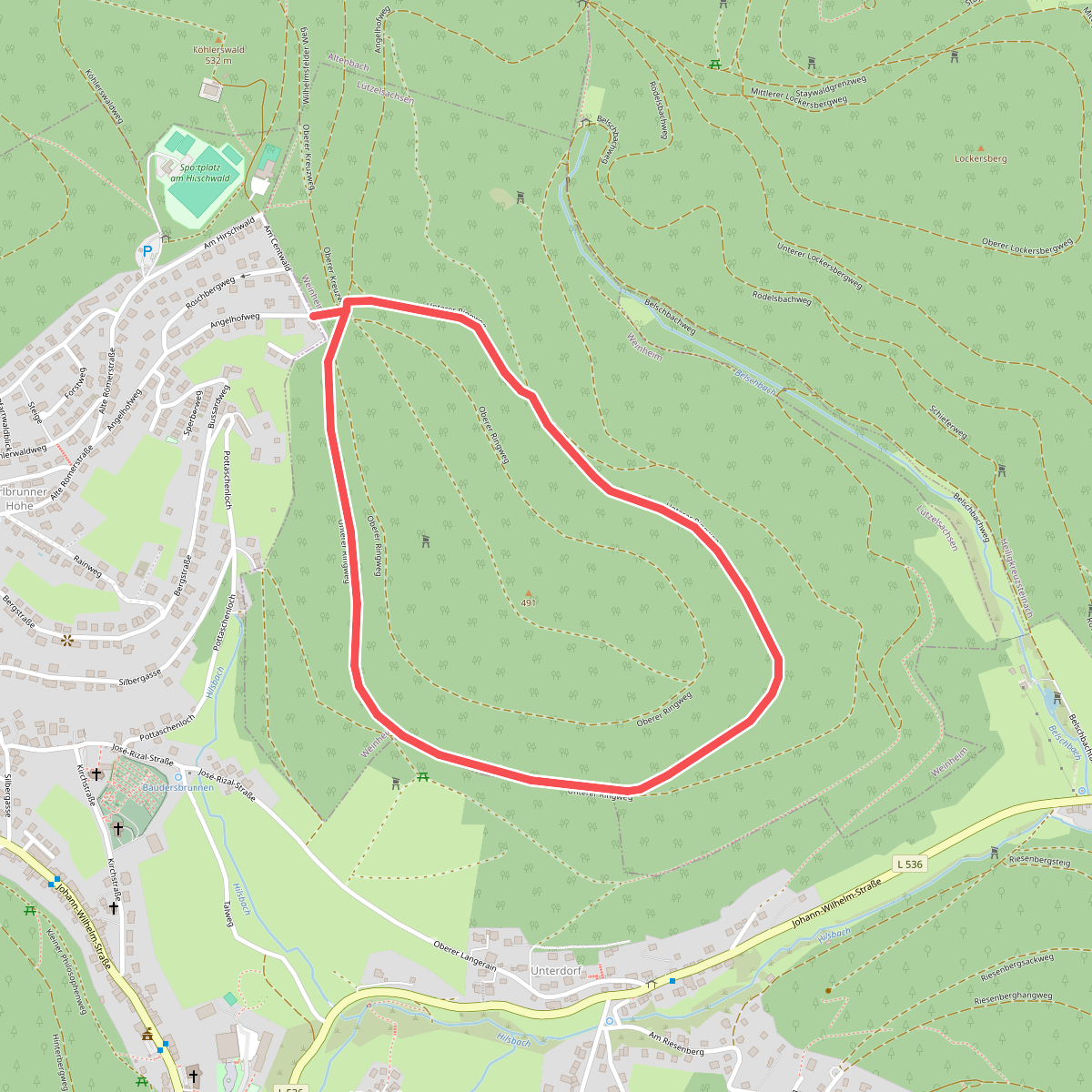 Rundwanderweg Wilhelmsfeld 4: Unterer Centwald-Weg