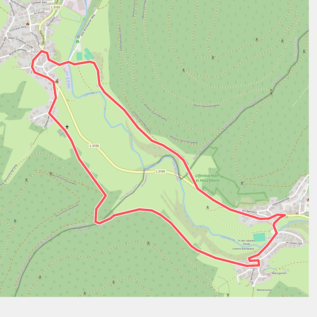 Rundwanderweg Heddesbach 2: Langenthal-Weg