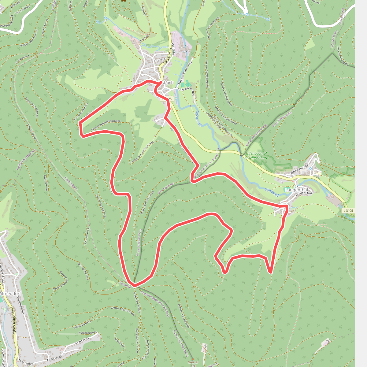 Rundwanderweg Heddesbach 3: Wolfsgruben-Weg