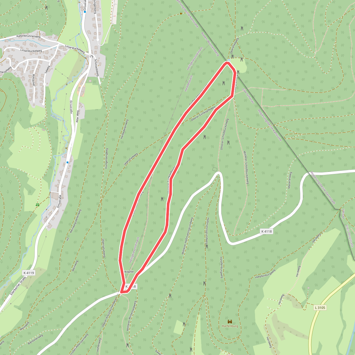 Rundwanderweg Heiligkreuzsteinach Eichköpfel 3