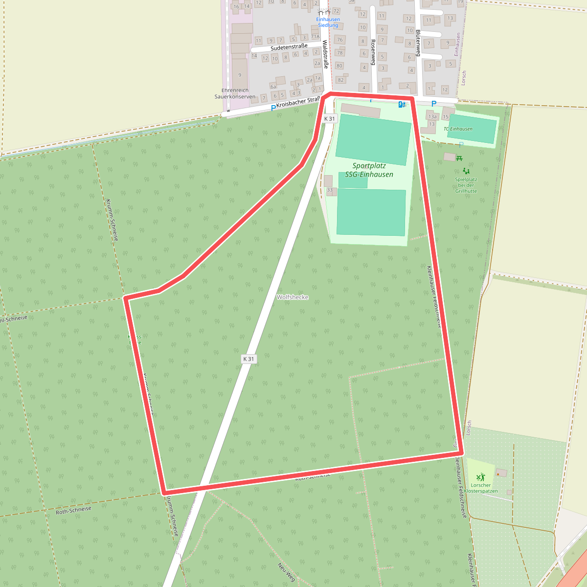 Rundwanderweg Einhausen Wolfshecke 3
