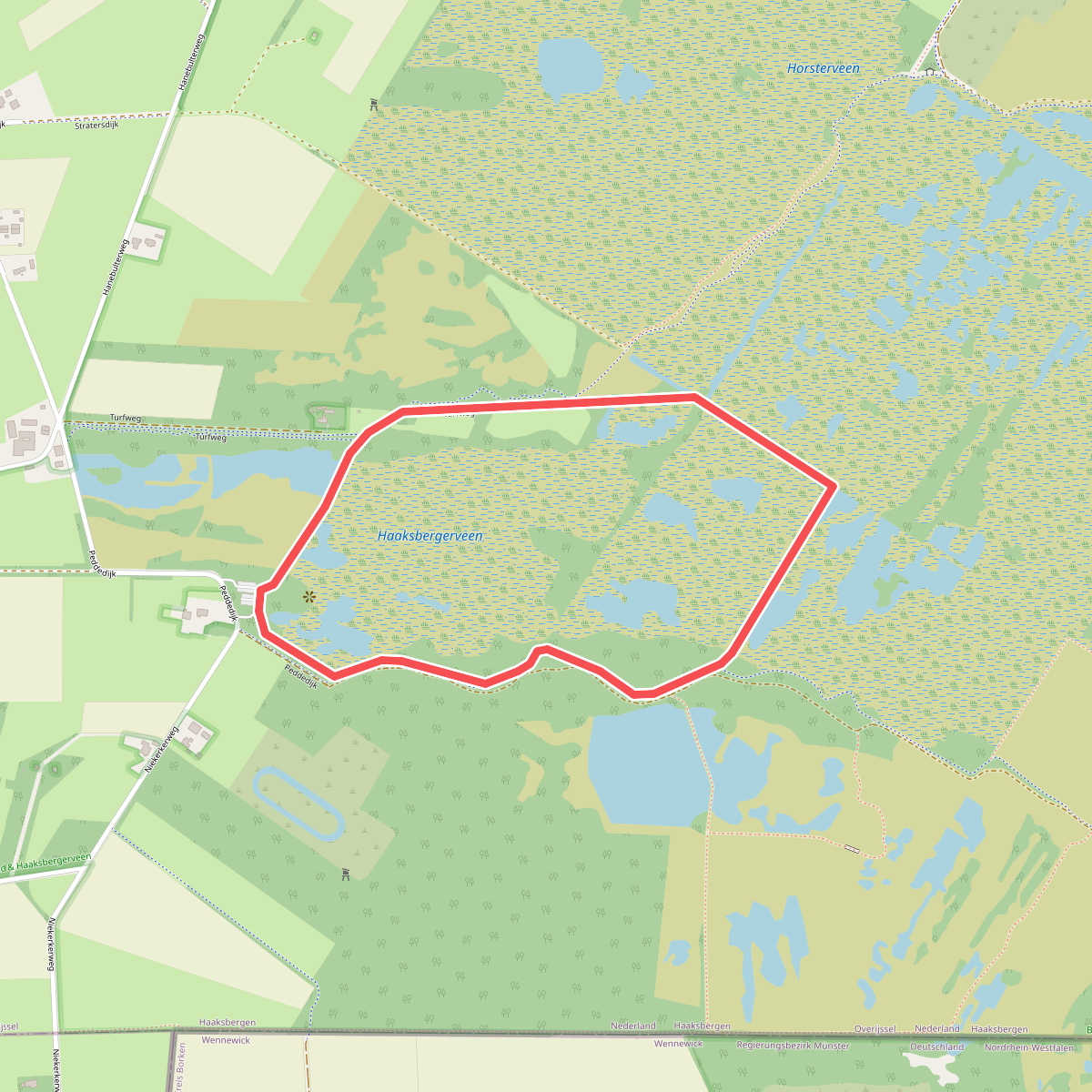 Wandelroute Haaksbergerveen Armenveenroute